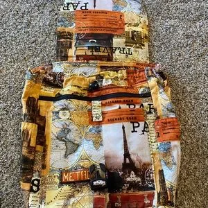 Bags | Etsy Handmade Travel Theme Backpack New | Poshmark display picture 1